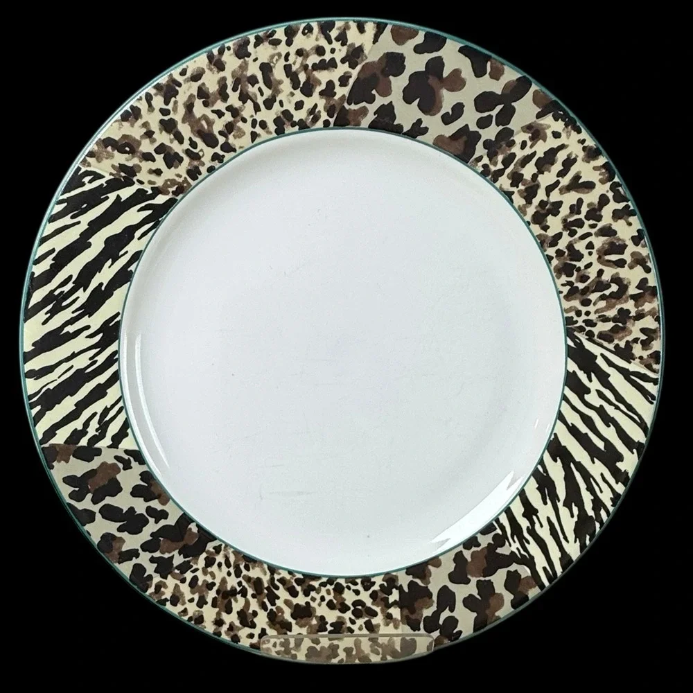 Vitromaster Jungle Animal Print Dinner Plate 10.5